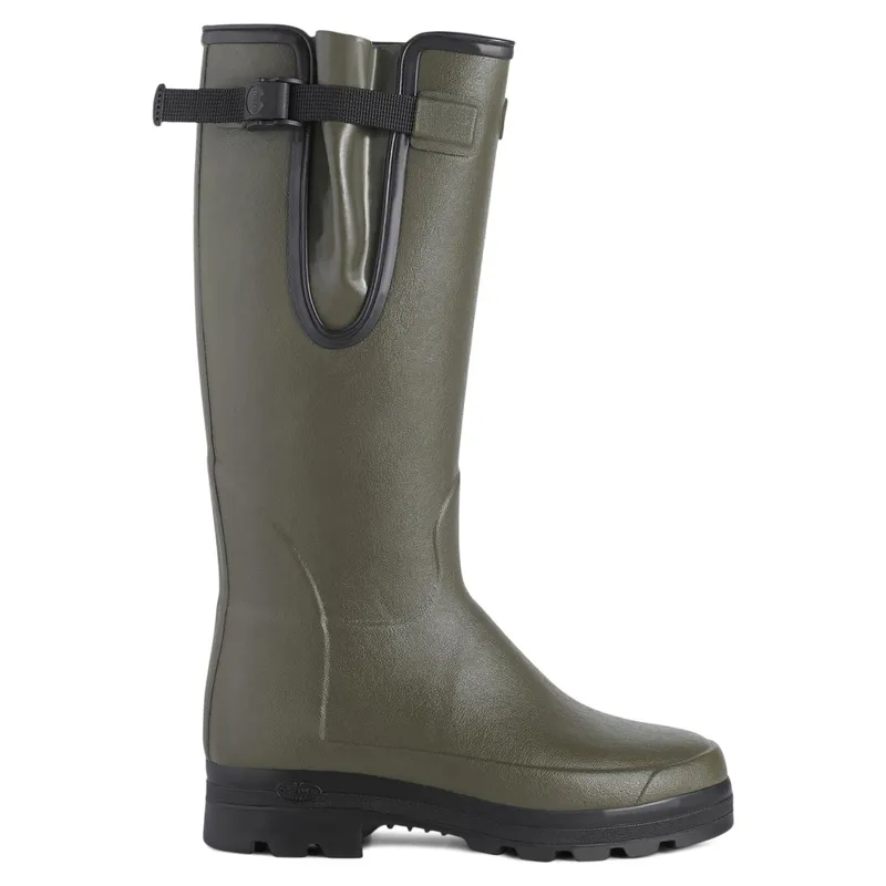 Le Chameau Mens Vierzonord Neoprene Lined Wellingtons Vert Chameau-1